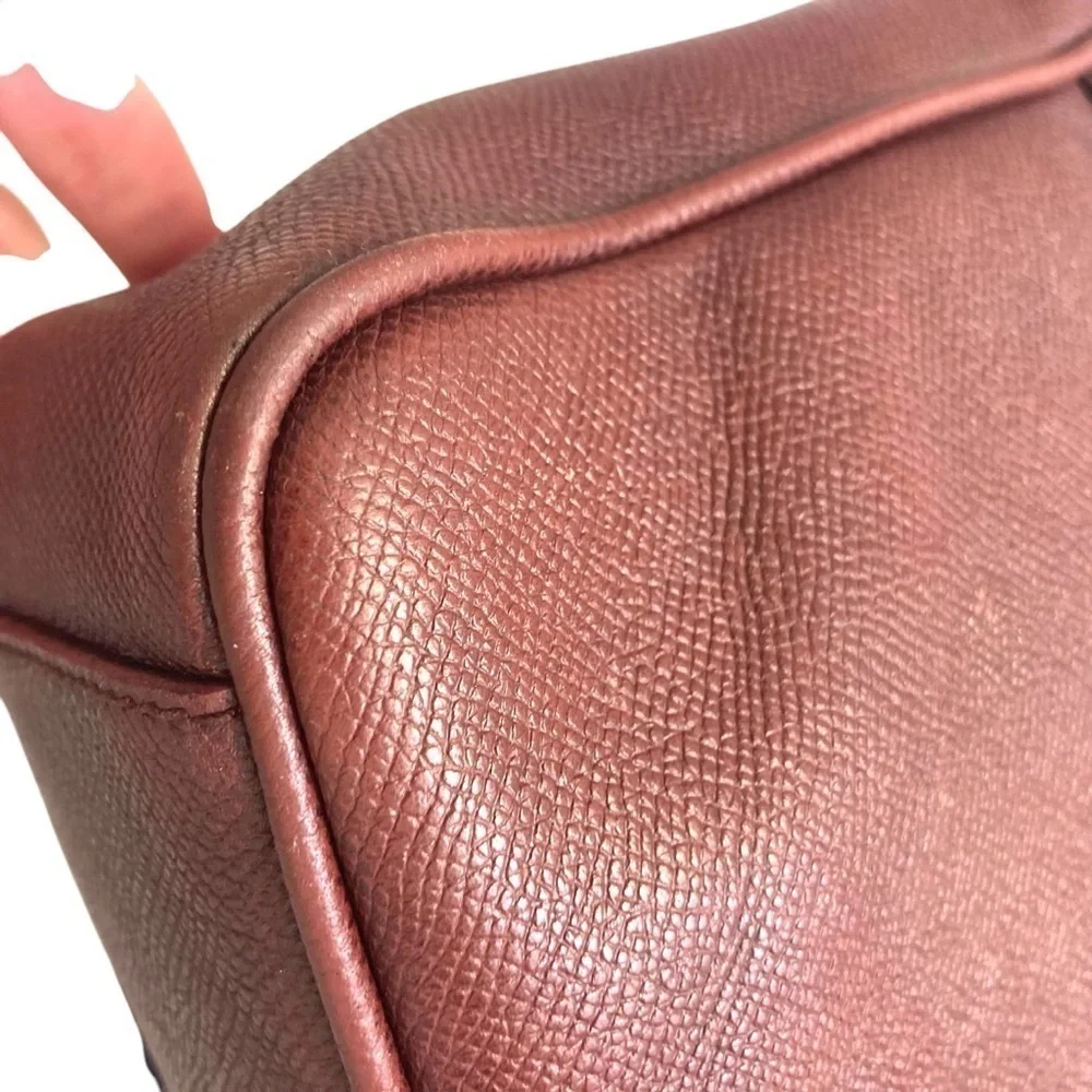 Burberry unisex burgundy maroon messenger bag